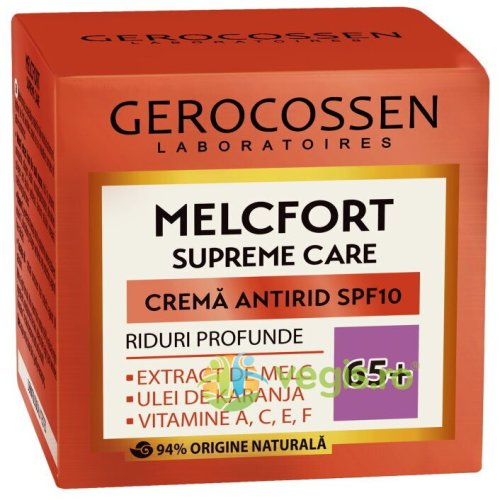 Crema antirid 65+ spf10 melcfort supreme 50ml