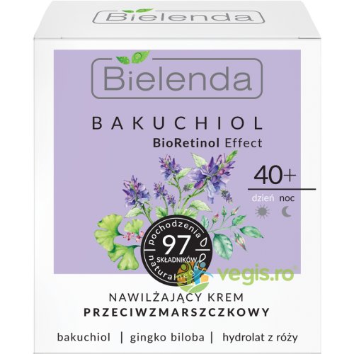 Bielenda Crema antirid cu efect de lifting bioretinol 40+ zi/noapte 50ml bakuchiol