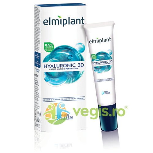 Elmiplant Crema antirid pentru ochi hyaluronic 3d 15ml