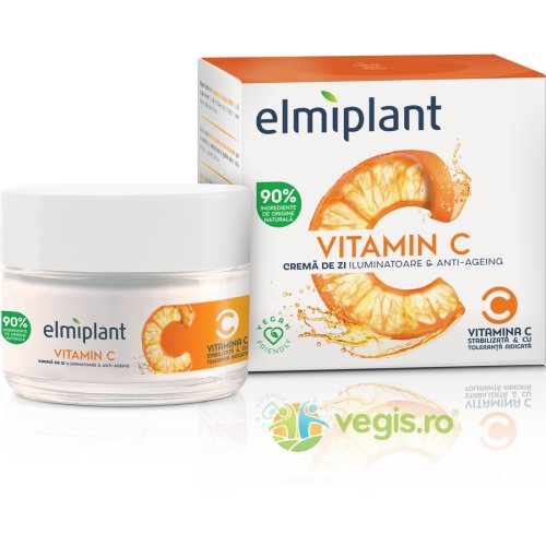 Elmiplant Crema de zi iluminatoare anti-ageing vitamin c 50ml