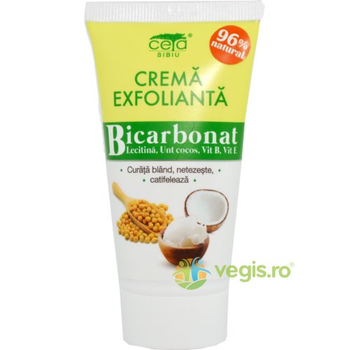 Crema exfolianta 96% naturala cu bicarbonat 50ml