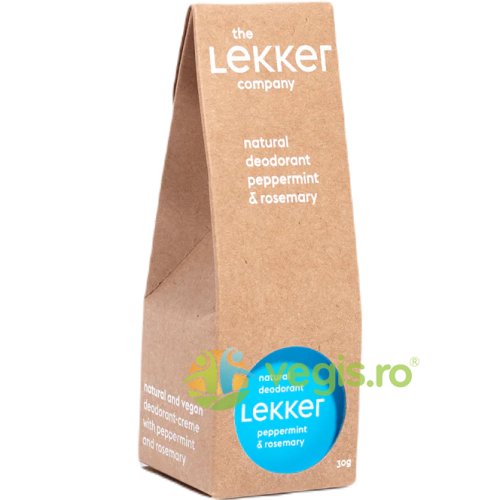 The lekker company Deodorant natural crema cu menta si rozmarin 30g