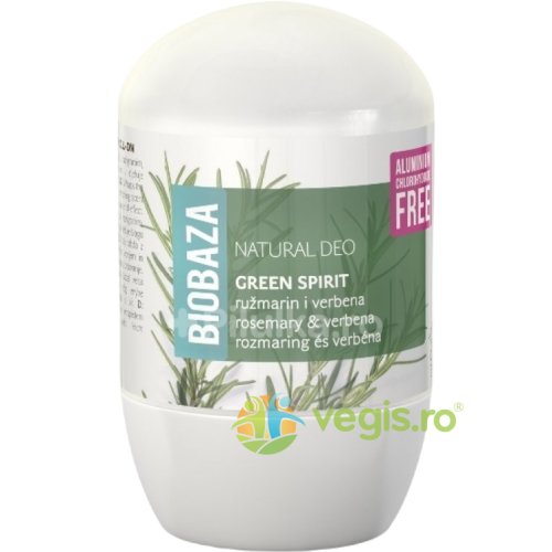 Deodorant natural pentru femei pe baza de piatra de alaun cu verbena si rozmarin green spirit 50ml