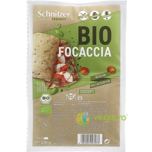 Schnitzer Focaccia fara gluten ecologica/bio 220g