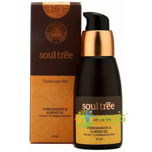 Soultree Gel pentru conturul ochilor cu rodie si ulei de migdale 40ml