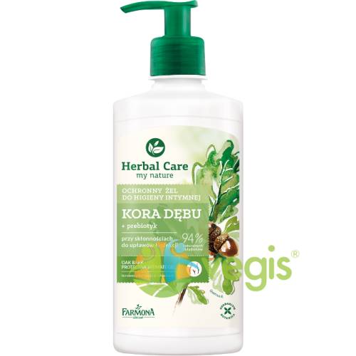 Herbal care gel protector pentru igiena intima cu extract de coaja de stejar 330ml