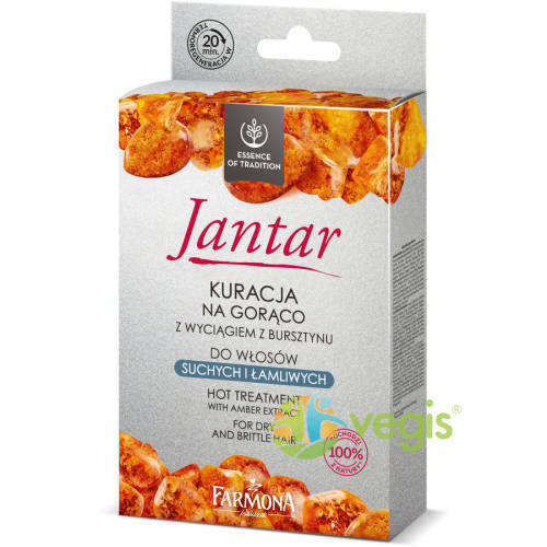 Farmona Jantar tratament la cald in trei etape cu extract de chihlimbar pentru par uscat si fragil 17/ 15/ 5ml