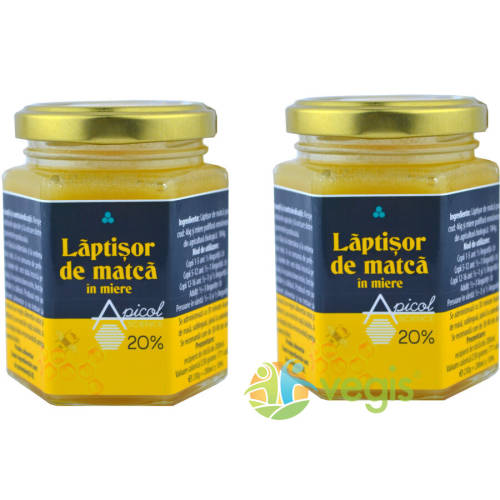 Apicolscience Laptisor de matca in miere (20%) 230g pachet 1+1