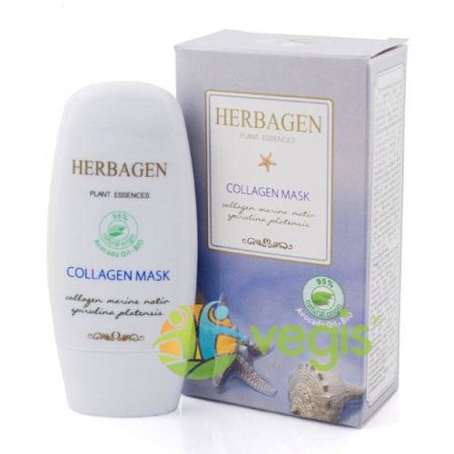 Herbagen Masca colagen+spirulina bio 50ml