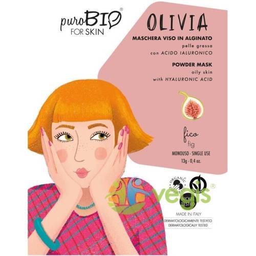 Purobio cosmetics Masca peel off pentru ten gras cu smochine olivia 13g