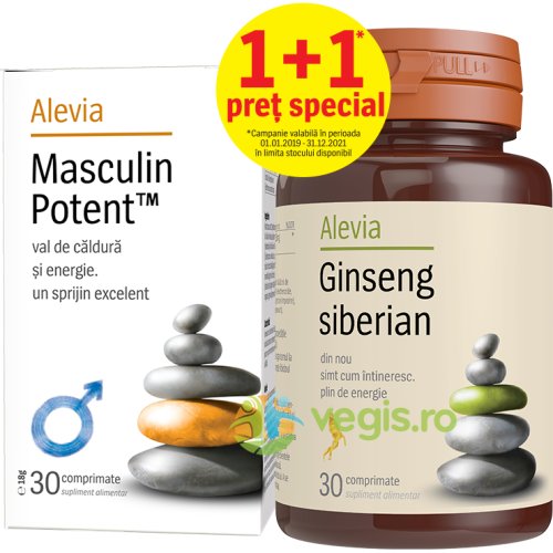 Masculin potent 30cpr + ginseng siberian 30cpr