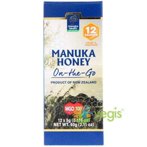 Manuka health Miere de manuka (mgo 100+) 12 plicuri*5g