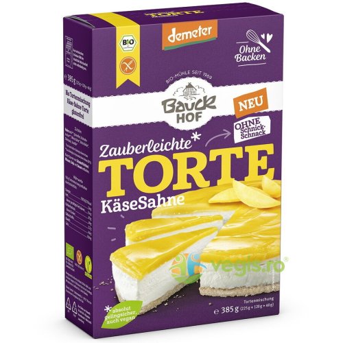 Bauckhof Mix pentru tort cu crema de branza fara gluten ecologic/bio 385g