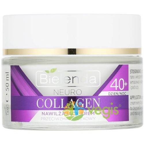 Bielenda Neuro collagen crema concentrata de fata hidratanta anti-rid 40+ zi/noapte 50ml