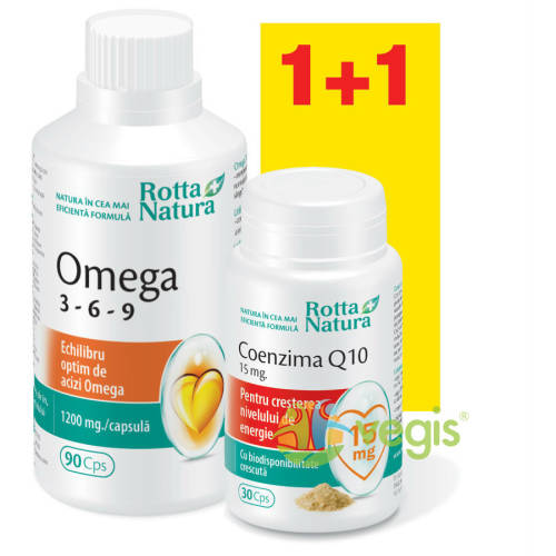 Rotta natura Omega 3-6-9 90cps + coenzima q10 15mg 30cps