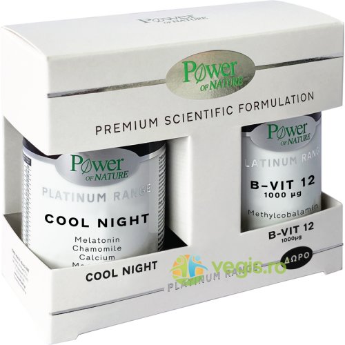 Pachet cool night platinum 30cps + vitamina b12 1000mg platinum 20tb
