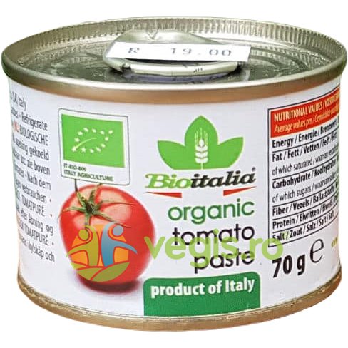 Pasta (concentrat) de rosii ecologic/bio 70g