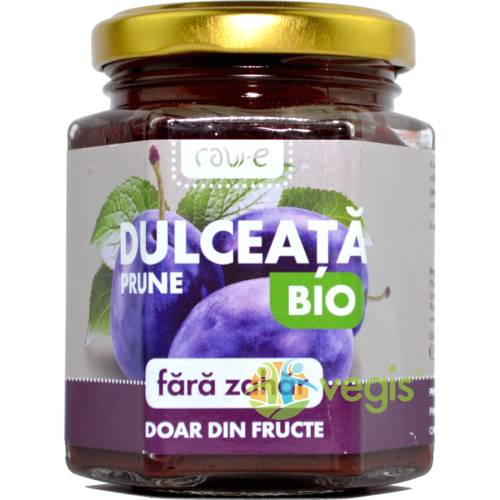 Rawe dulceata din prune fara zahar ecologica/bio 200g