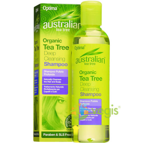 Sampon antiseptic curatare profunda cu ulei din arbore de ceai (tea tree) 250ml