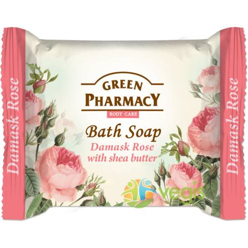 Green pharmacy Sapun solid cu trandafir de damasc si unt de shea 100g