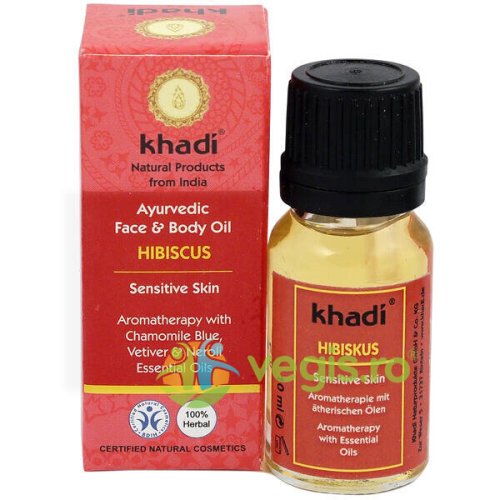 Khadi Ulei cu hibiskus pentru piele sensibila 10ml
