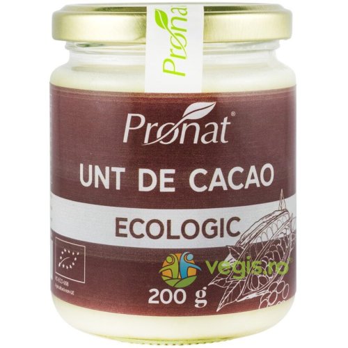 Pronat Unt de cacao ecologic/bio 200g