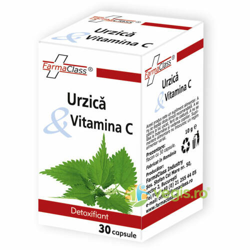Farmaclass Urzica & vitamina c 30cps