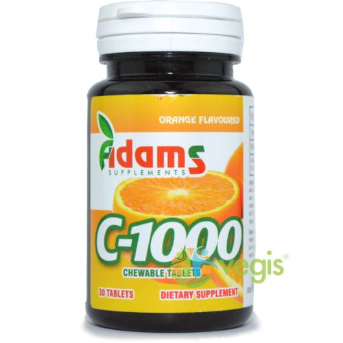 Adams vision Vitamina c 1000mg 30tb masticabile