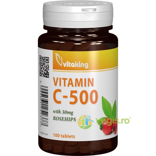 Vitamina c 500mg cu macese 100tb