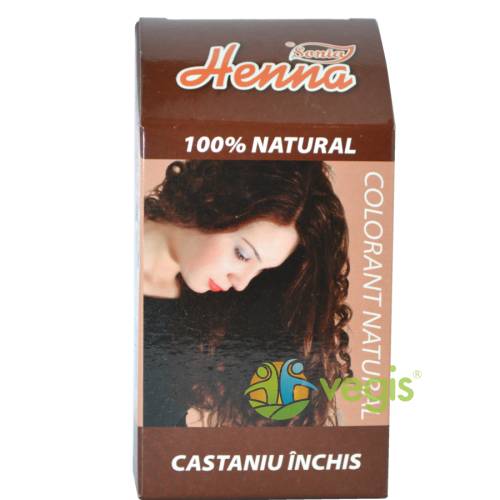 Kian cosmetics Vopsea par henna castaniu inchis 100gr