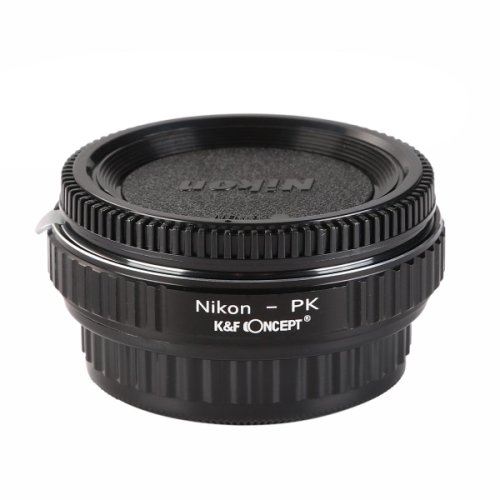 Adaptor montura k&f concept nikon-pk cu sticla optica de la nikon f la pentax k kf06.085