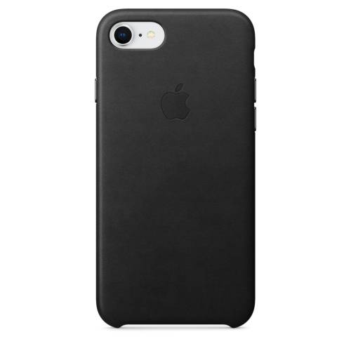 Capac protectie spate apple leather case pentru iphone 7 / 8 black
