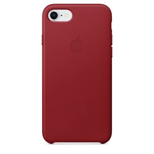 Capac protectie spate apple leather case pentru iphone 7 / 8 red