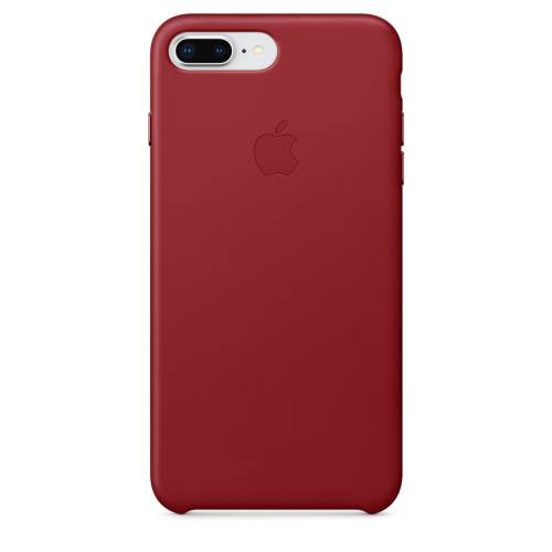 Capac protectie spate apple leather case pentru iphone 7 plus / 8 plus red