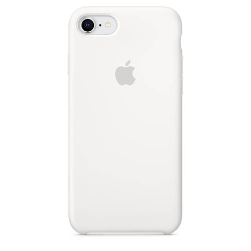 Capac protectie spate apple silicone case pentru iphone 7 / 8 white