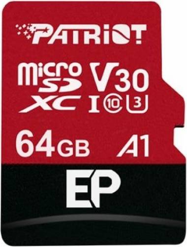 Card de memorie patriot ep series micro sdxc 64gb clasa 10 a1