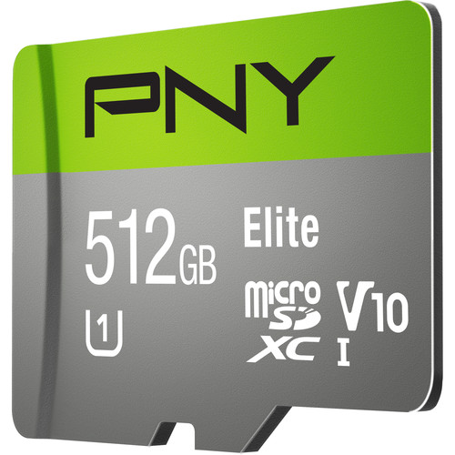 Card de memorie pny microsdxc elite 512gb class 10 uhs-i u1