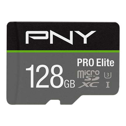Card de memorie pny microsdxc pro elite 128gb class 10 uhs-i u3 - v30