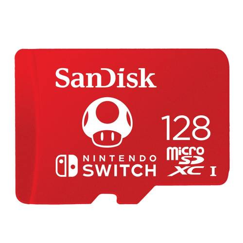 Card de memorie sandisk micro sdxc pentru nintendo switch 128gb clasa 10 uhs-i