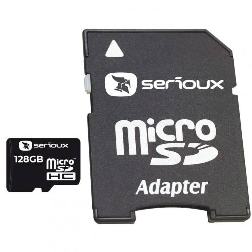 Card de memorie serioux microsdhc 128gb clasa 10 + adaptor
