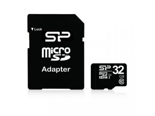 Card de memorie silicon power sdhc 32gb clasa 10 + adaptor