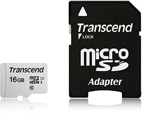 Card de memorie transcend ts16gusd300s-a microsdhc 16gb i c10 u1 + adaptor