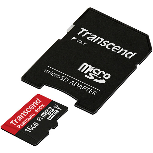 Card de memorie transcend ts16gusdu1 16gb micro sdhc clasa 10 uhs-i + adaptor