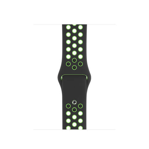 Curea smartwatch apple pentru apple watch 38/40mm black/lime blast nike sport - regular