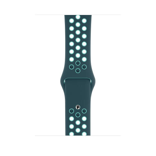 Curea smartwatch apple pentru apple watch 42/44mm midnight turquoise/aurora green nike - regular