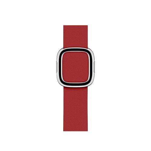 Curea smartwatch apple pentru apple watch series 4 40mm red modern buckle band - large