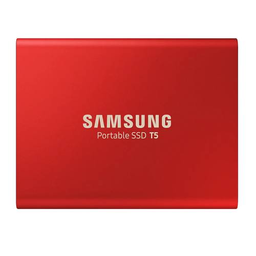Hard disk ssd samsung t5 portable 500gb usb 3.1 red