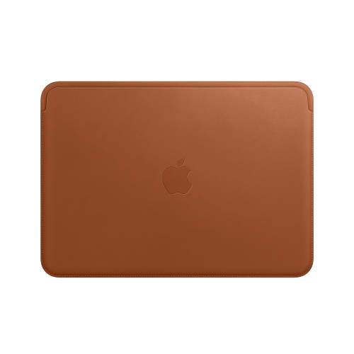 Husa apple leather sleeve mqg12zm/a pentru macbook 12 maro
