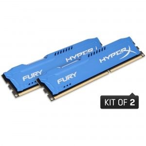 Memorie desktop kingston hyperx fury blue 16gb ddr3 1600 mhz cl10 dual channel kit