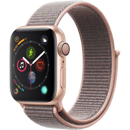 Smartwatch apple watch series 4 gps 40mm carcasa gold aluminium bratara pink sand sport loop